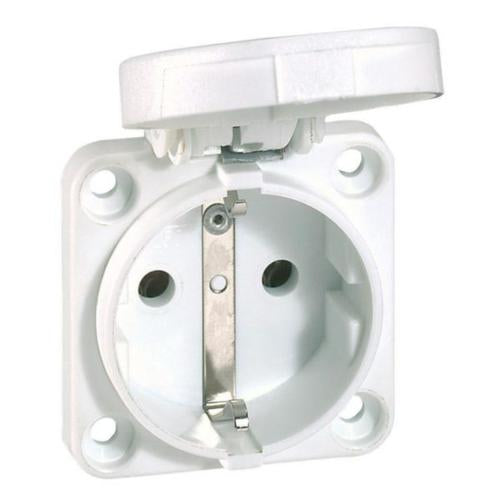 057675Legrandمقبس تثبيت لوحة Legrand P17 Tempra IP54 IK09 250V 2P+E