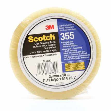 000511156875253Mشريط Scotch لإغلاق الصناديق 355 شفاف 36 مم × 50 متر