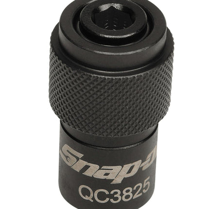 QC3825Snap-Onمحول مربع 3/8 إنش إلى سادس عشري 1/4 إنش تشطيب صناعي