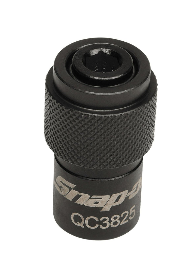 QC3825Snap-Onمحول مربع 3/8 إنش إلى سادس عشري 1/4 إنش تشطيب صناعي