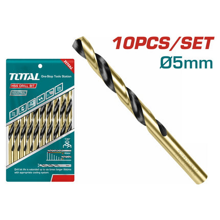 TAC100503Total Toolsمثقاب HSS DIN 338 5mm (TAC100503) من توتال