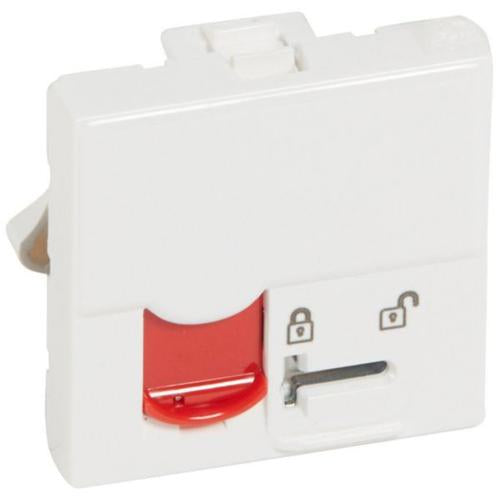 076598Legrandمأخذ موزايك RJ45 مع التحكم في الوصول الفئة 5e FTP أبيض