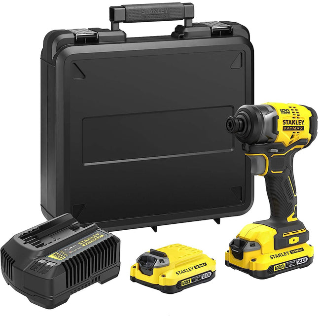 Cordless Impact Driver with 2x 2AH Batteries + Kit Box