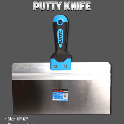 FHPK2012Fixtecسكين المعجون FIXTEC 10" 12" من الفولاذ المقاوم للصدأ بقبضة ناعمة
