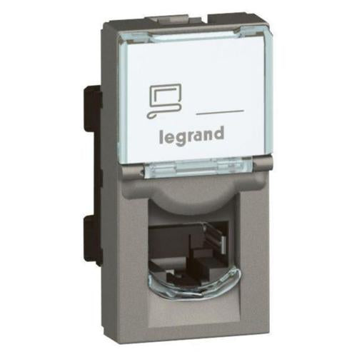 572849Legrandمقبس Legrand Arteor RJ45 فئة 6A UTP وحدة واحدة مغنيسيوم