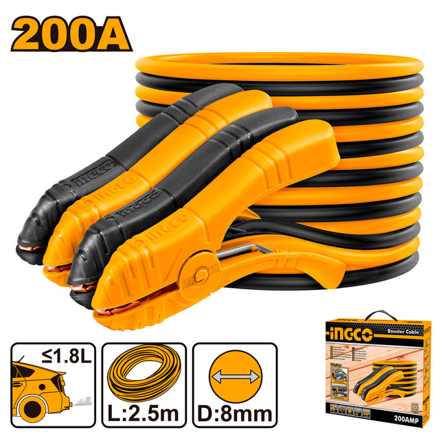 HBTCP2001INGCOكابل معزز السيارة INGCO 200A سلك قفز بطارية HBTCP2001