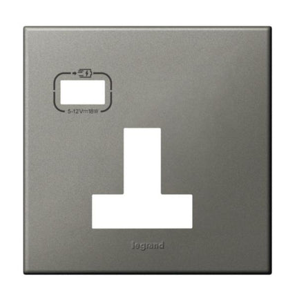 575463Legrandلوحة ليجراند بمقبس واحد BS 13A SP USB C مغناطيسية