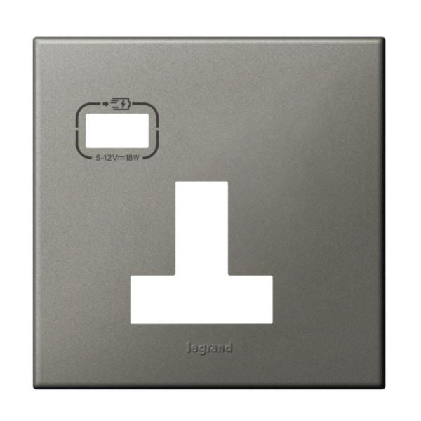 575463Legrandلوحة ليجراند بمقبس واحد BS 13A SP USB C مغناطيسية