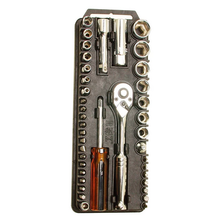 40Pcs Socket & Screwdriver Set