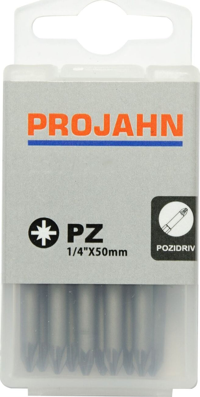 2813-10 ProjahnPROJAHN 1/4" بت بوزيدريف رقم 3، 50 مم، صندوق 10 قطع