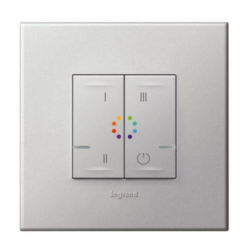 574437Legrandمفتاح إضاءة لاسلكي أرتيور ناعم ألومنيوم 574437