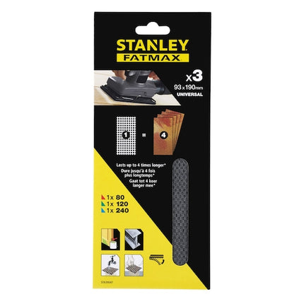 STA39047-XJ /STANLEYستانلي فاتماكس شبكة صنفرة 1/3 ورقة