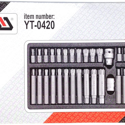 Yato YT-0420 Screwdriver Bit Set 42 Pcs , YT-0420