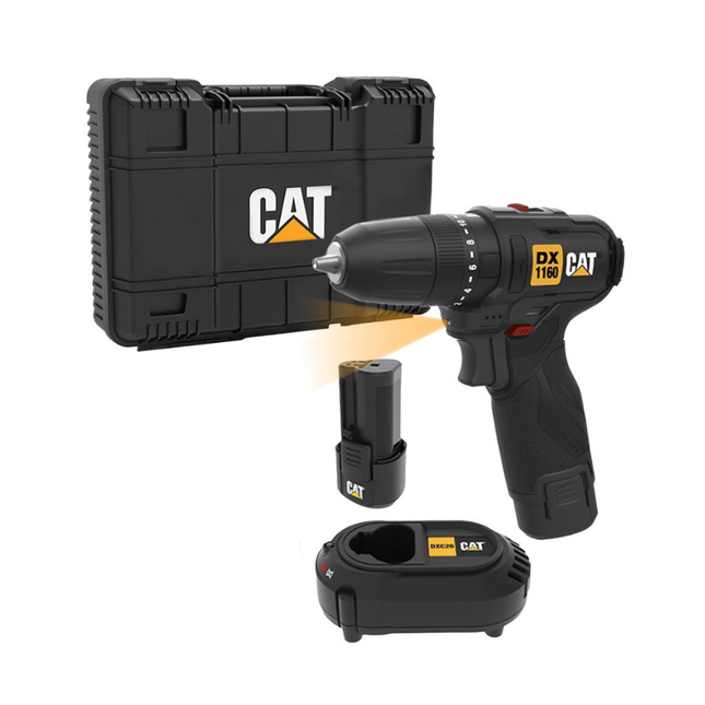 Caterpillar Cordless Brushless Drill 12V 2A | DX1160