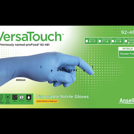 92-481Ansellقفازات نيتريل VersaTouch 92-481