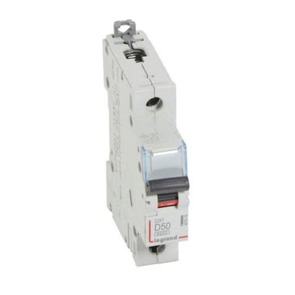 407976Legrandقاطع دورة Legrand MCB DX3 6000A أحادي القطب 50A منحنى D