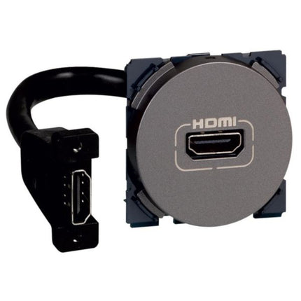 573596Legrandمنفذ HDMI Legrand Arteor مجهز مسبقاً 2 وحدات مغنيسيوم