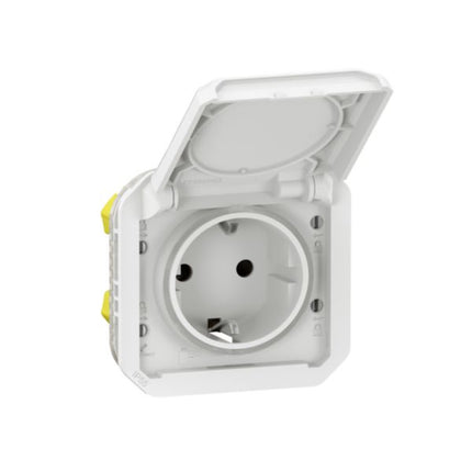 069640LLegrandمقبس كهربائي Plexo معيار ألماني بمحطات تلقائية 16A 250V أبيض