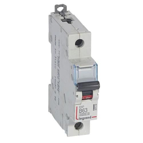 407438Legrandقاطع دارة ليجراند MCB DX3 6000A أحادي القطب 63A منحنى B