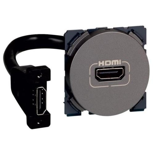 573596Legrandمنفذ HDMI Legrand Arteor مجهز مسبقاً 2 وحدات مغنيسيوم
