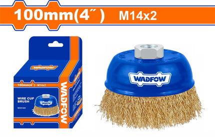 WCE1402Wadfow فرشاة كأس سلكية وادفوف 100 ملم M14