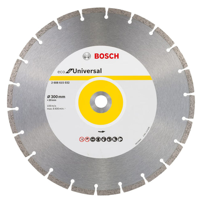 Bosch Tools,2608615032,Segmented Diamond Cutting Disc -ECO for Universal 300x20mm