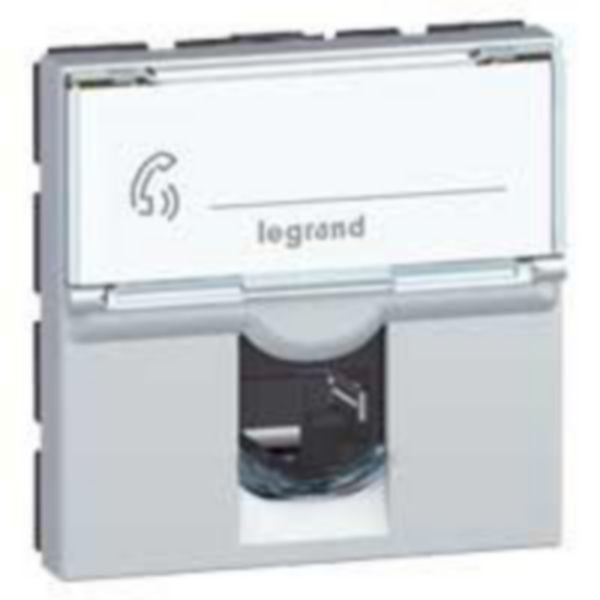079464Legrandمقبس Legrand Mosaic RJ45 فئة 6 UTP بـ 2 وحدات ألومنيوم