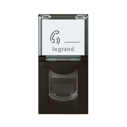 079162LLegrandموزاييك - مقبس RJ45 الفئة 6 FTP وحدة واحدة أسود مات