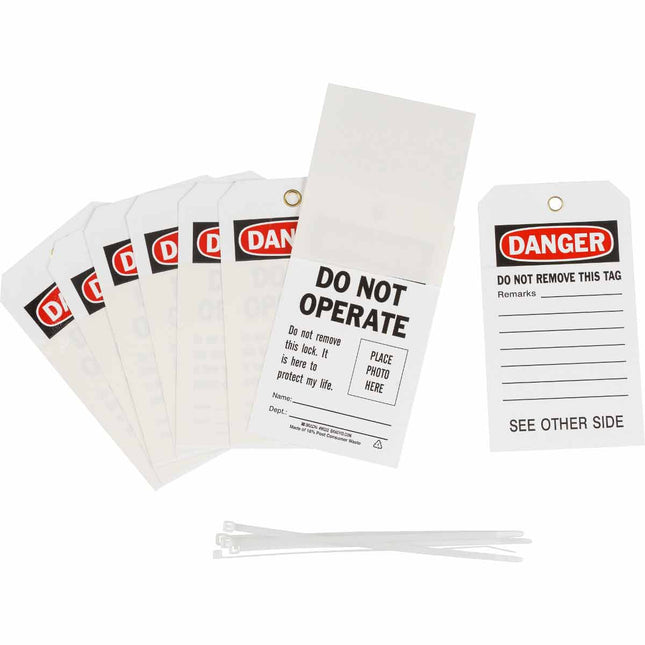 Photo Tags DANGER Do Not Operate Do Not Remove This Lock