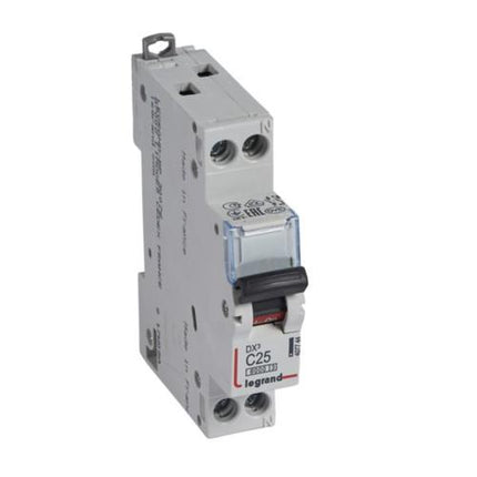 407744Legrandقاطع دورة Legrand DX3 أحادي القطب + محايد 25A منحنى C 6kA