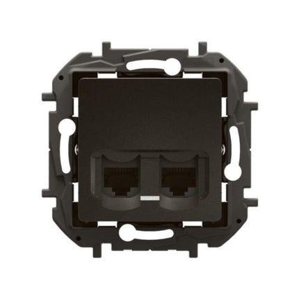 NP4336BKLegrandمقبس نيلوي ثنائي RJ45 CAT6A UTP أسود