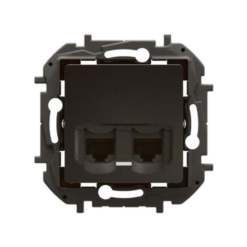 NP4336BKLegrandمقبس نيلوي ثنائي RJ45 CAT6A UTP أسود