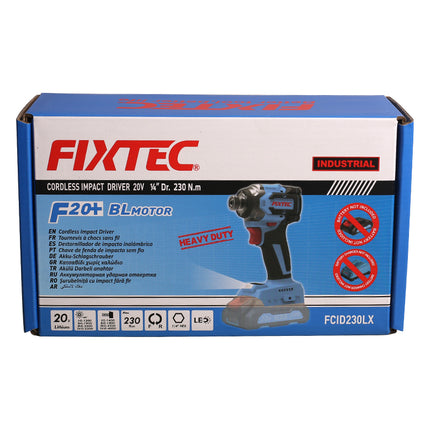 FCID230LXFixtecمفك براغي التأثير اللاسلكي بدون فرش FIXTEC 20V موديل FCID230LX