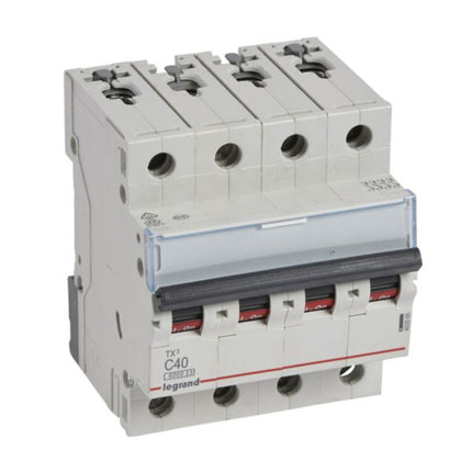 403566Legrandقاطع دارة Legrand MCB TX3 6000A رباعي الأقطاب 40A منحنى C