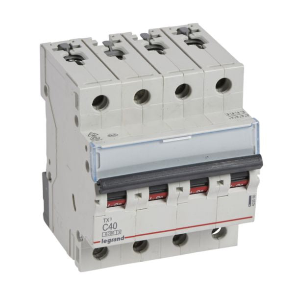 403566Legrandقاطع دارة Legrand MCB TX3 6000A رباعي الأقطاب 40A منحنى C