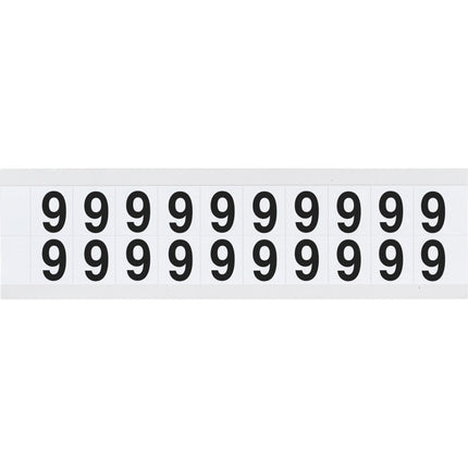 9712 Series Number and Letter Labels