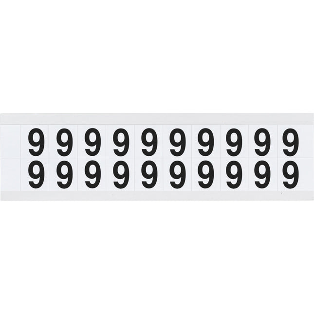 9712 Series Number and Letter Labels