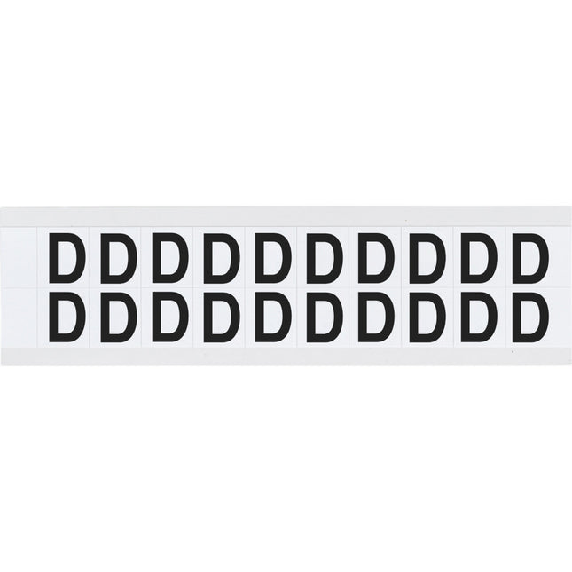 9712 Series Number and Letter Labels