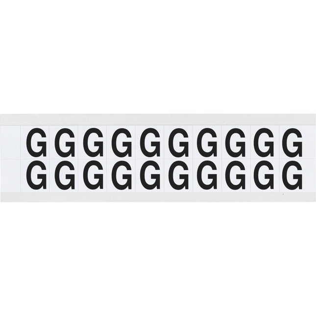 9712 Series Number and Letter Labels