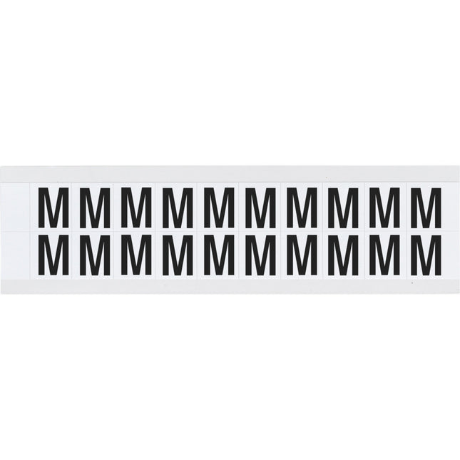 9712 Series Number and Letter Labels