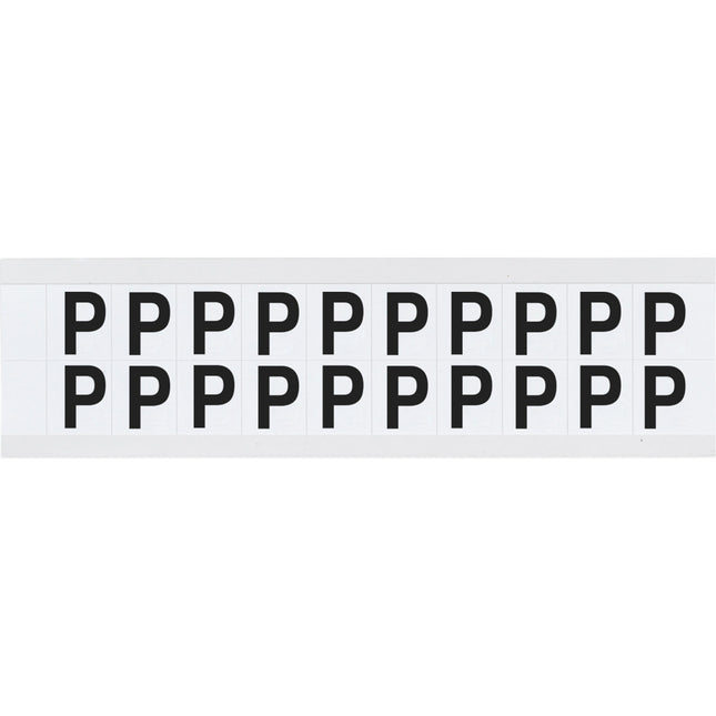 9712 Series Number and Letter Labels