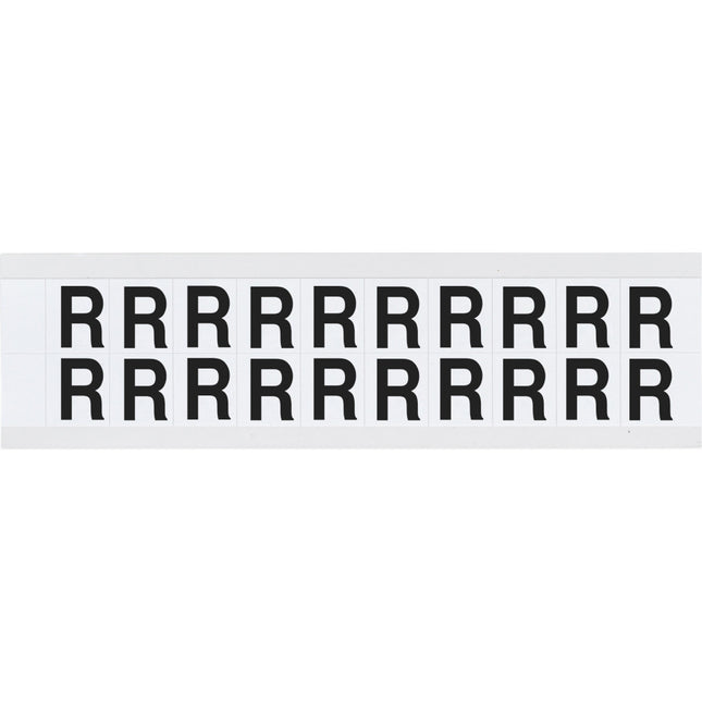 9712 Series Number and Letter Labels