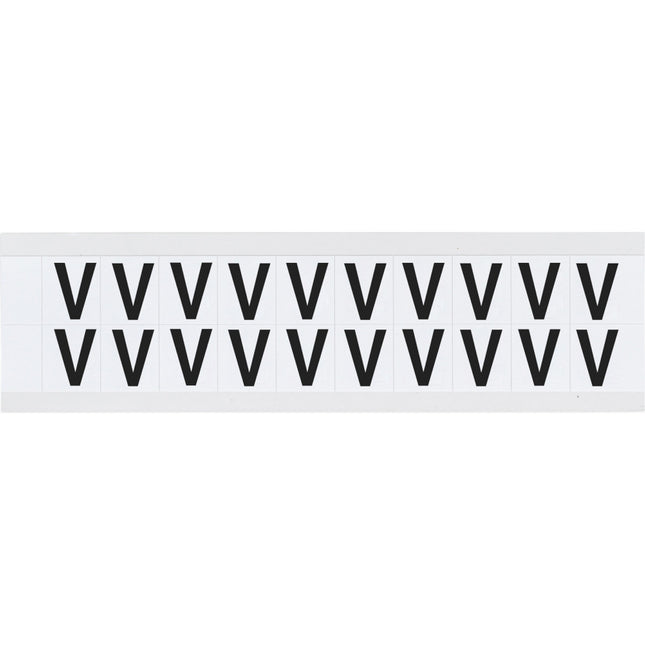 9712 Series Number and Letter Labels