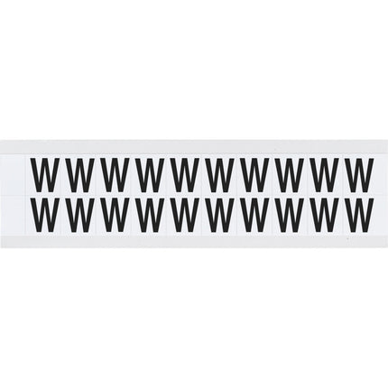 9712 Series Number and Letter Labels