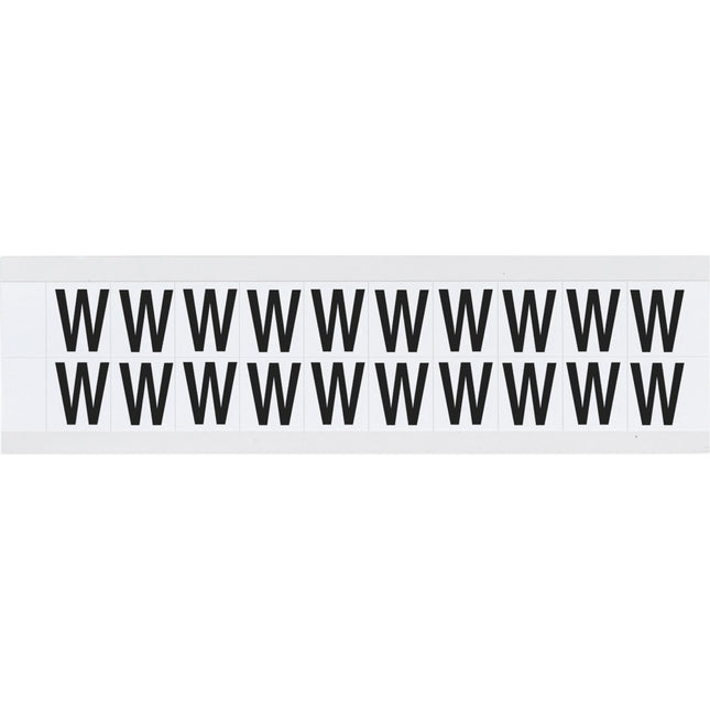 9712 Series Number and Letter Labels
