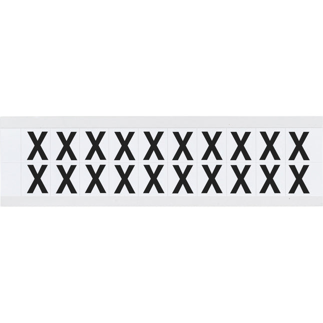 9712 Series Number and Letter Labels