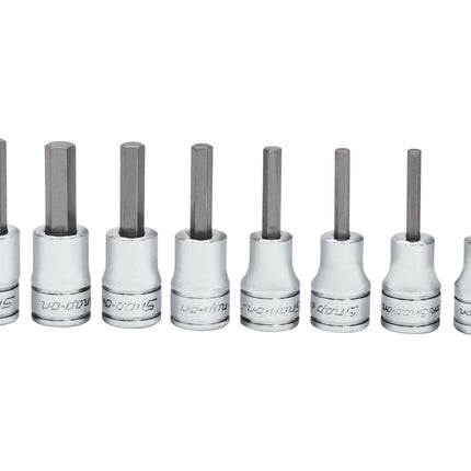 208EFAYSnap-Onمجموعة مقابس سداسية SAE 3/8 بوصة 8 قطع من Snap-on