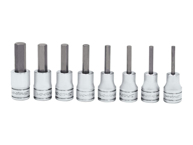 208EFAYSnap-Onمجموعة مقابس سداسية SAE 3/8 بوصة 8 قطع من Snap-on