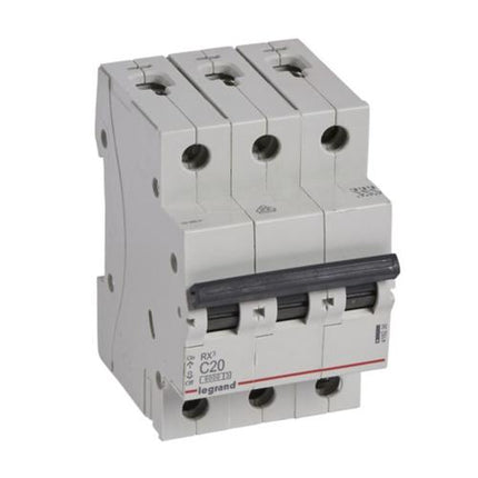 419236Legrandقاطع دارة Legrand RX3 ثلاثي الأقطاب 20A منحنى C
