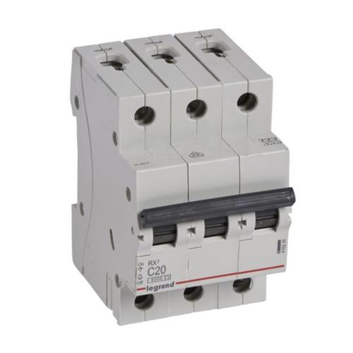 419236Legrandقاطع دارة Legrand RX3 ثلاثي الأقطاب 20A منحنى C